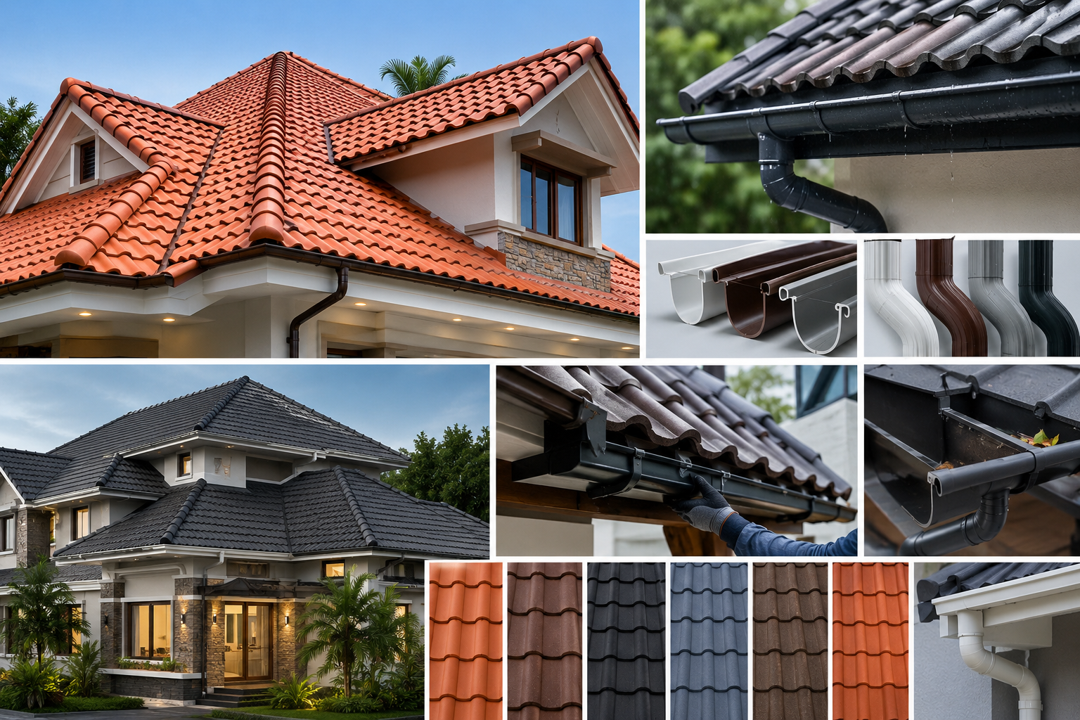 Roofing Tiles & Rain Water Gutter