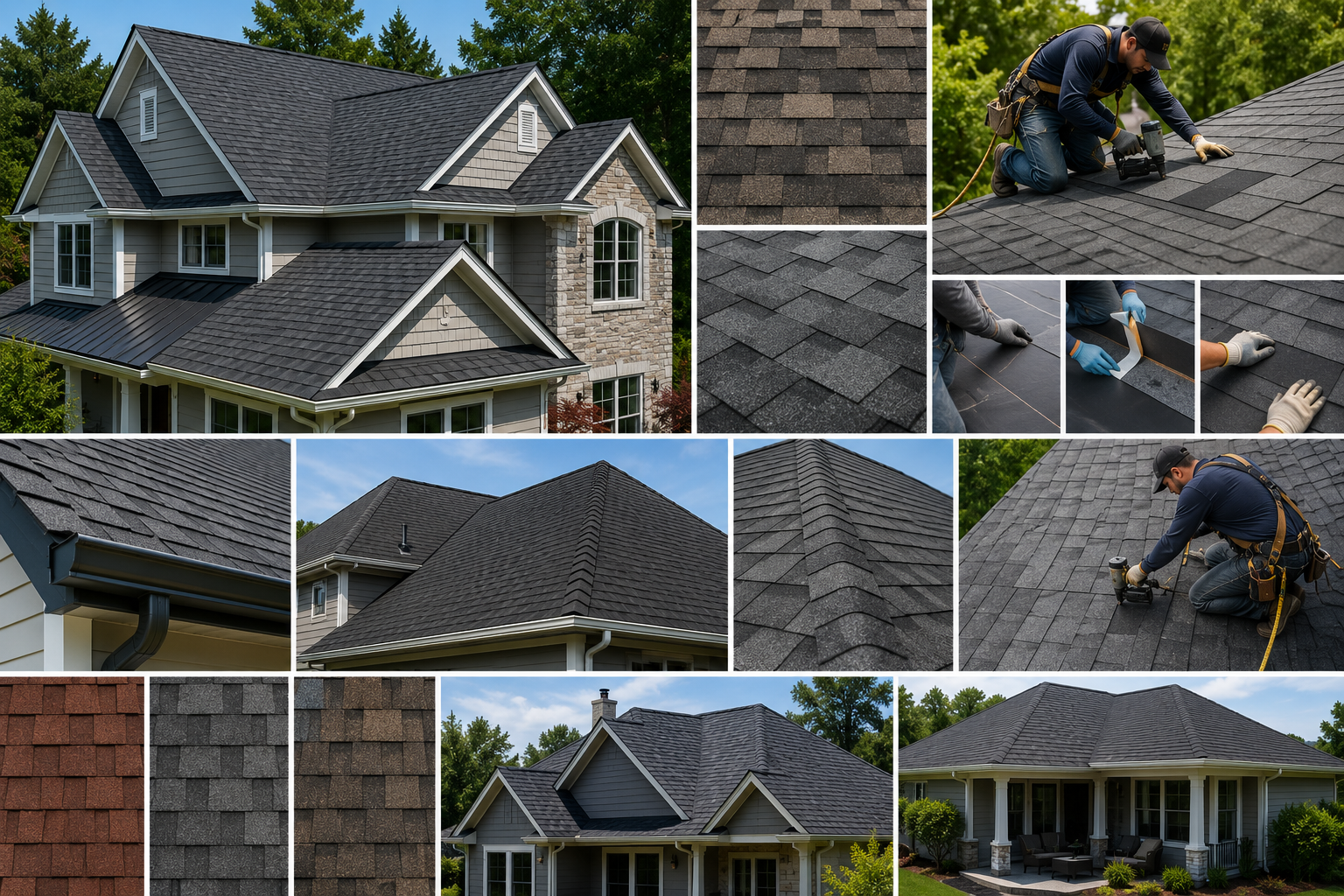 Shingles roofing work